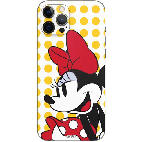 Disney Minnie Mouse Profile Yellow Dots iPhone 12 Pro Max Skin