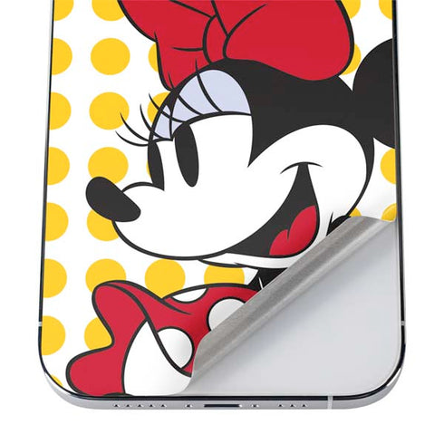 Disney Minnie Mouse Profile Yellow Dots iPhone 12 Pro Skin
