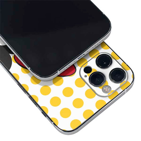 Disney Minnie Mouse Profile Yellow Dots iPhone 12 Pro Skin