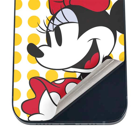 Disney Minnie Mouse Profile Yellow Dots iPhone 12 Skin