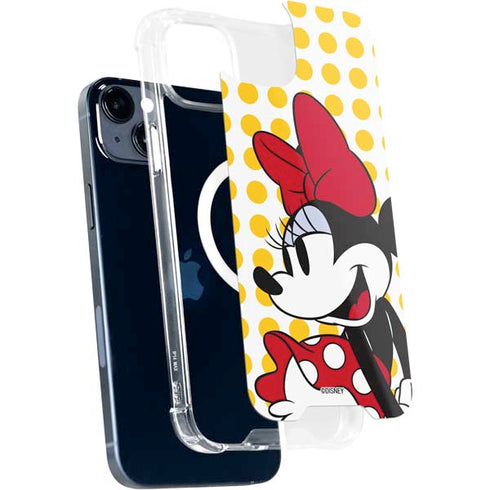 Disney Minnie Mouse Profile Yellow Dots iPhone 13 MagSafe Case