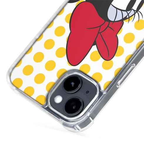 Disney Minnie Mouse Profile Yellow Dots iPhone 13 MagSafe Case