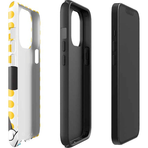 Disney Minnie Mouse Profile Yellow Dots iPhone 14 Pro Impact Case