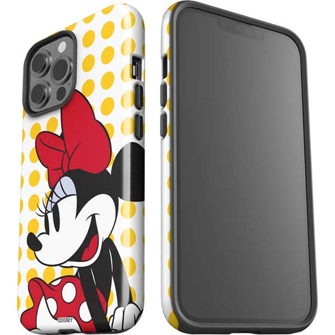 Disney Minnie Mouse Profile Yellow Dots iPhone 15 Pro Max Impact Case