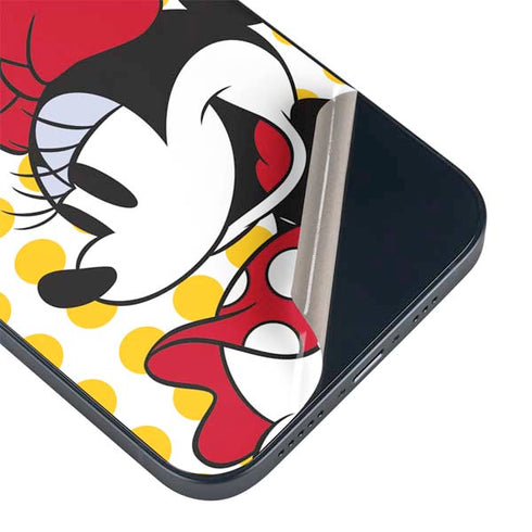 Disney Minnie Mouse Profile Yellow Dots iPhone 14 Skin