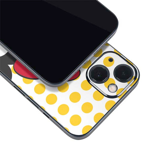 Disney Minnie Mouse Profile Yellow Dots iPhone 14 Skin