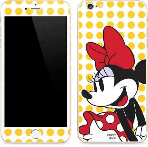 Disney Minnie Mouse Profile Yellow Dots iPhone 6/6s Plus Skin