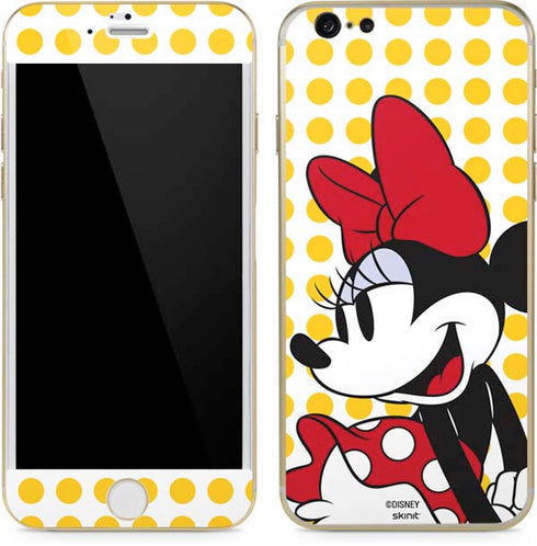Disney Minnie Mouse Profile Yellow Dots iPhone 6/6s Skin