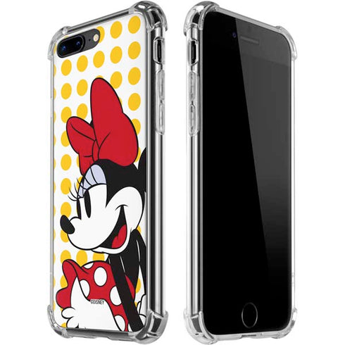 Disney Minnie Mouse Profile Yellow Dots iPhone 7/8 Plus Clear Case