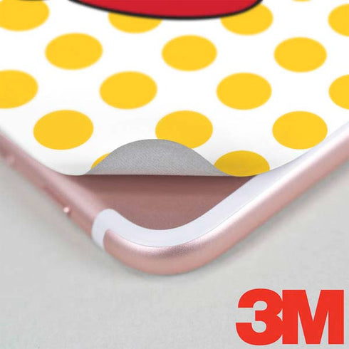 Disney Minnie Mouse Profile Yellow Dots iPhone 7 Skin