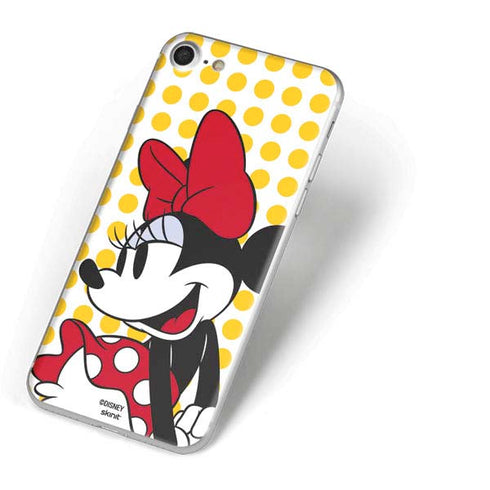 Disney Minnie Mouse Profile Yellow Dots iPhone 7 Skin