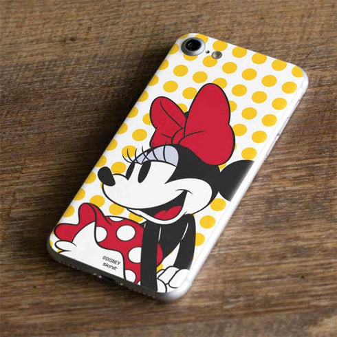 Disney Minnie Mouse Profile Yellow Dots iPhone 7 Skin