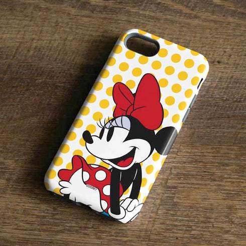 Disney Minnie Mouse Profile Yellow Dots iPhone 8 Pro Case