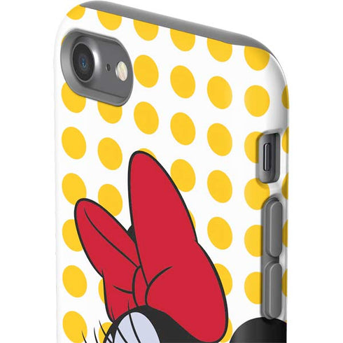 Disney Minnie Mouse Profile Yellow Dots iPhone SE (2nd & 3rd Gen) Pro Case