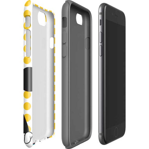 Disney Minnie Mouse Profile Yellow Dots iPhone SE (2nd & 3rd Gen) Pro Case
