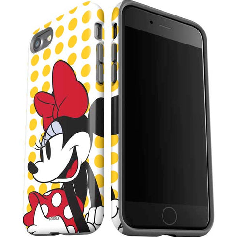 Disney Minnie Mouse Profile Yellow Dots iPhone SE (2nd & 3rd Gen) Pro Case