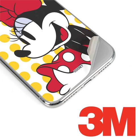 Disney Minnie Mouse Profile Yellow Dots iPhone XS Max Skin
