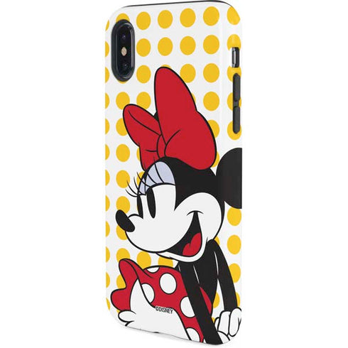 Disney Minnie Mouse Profile Yellow Dots iPhone XS Pro Case