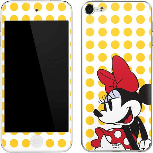 Disney Minnie Mouse Profile Yellow Dots Apple iPod Skin