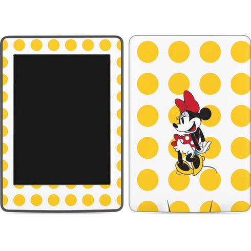 Disney Minnie Mouse Profile Yellow Dots Amazon Kindle Skin