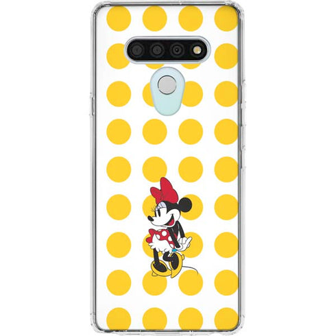 Disney Minnie Mouse Profile Yellow Dots LG Stylo 6 Clear Case