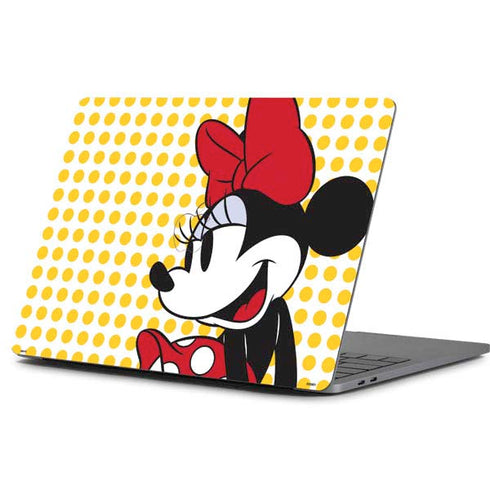 Disney Minnie Mouse Profile Yellow Dots Apple MacBook Pro 13-inch Skin
