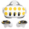 Disney Minnie Mouse Profile Yellow Dots Meta Quest 3 Skin
