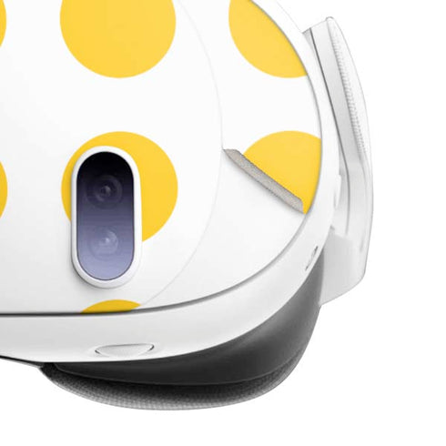 Disney Minnie Mouse Profile Yellow Dots Meta Quest 3 Skin