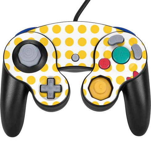 Disney Minnie Mouse Profile Yellow Dots Nintendo GameCube Controller Skin