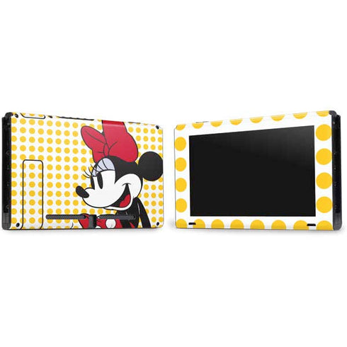 Disney Minnie Mouse Profile Yellow Dots Nintendo Switch Bundle Skin