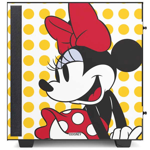 Disney Minnie Mouse Profile Yellow Dots NZXT H510 Compact ATX Mid-Tower Case Skin