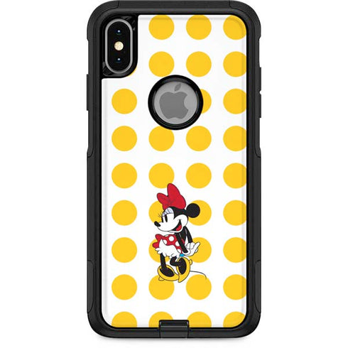 Disney Minnie Mouse Profile Yellow Dots Otterbox Commuter iPhone Skin
