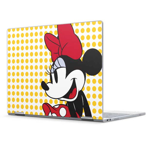 Disney Minnie Mouse Profile Yellow Dots Pixelbook Skin