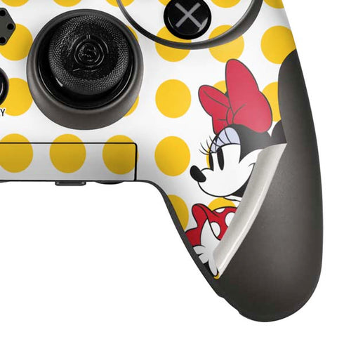 Disney Minnie Mouse Profile Yellow Dots PlayStation Scuf Vantage 2 Controller Skin