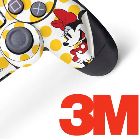 Disney Minnie Mouse Profile Yellow Dots PS4 Controller Skin
