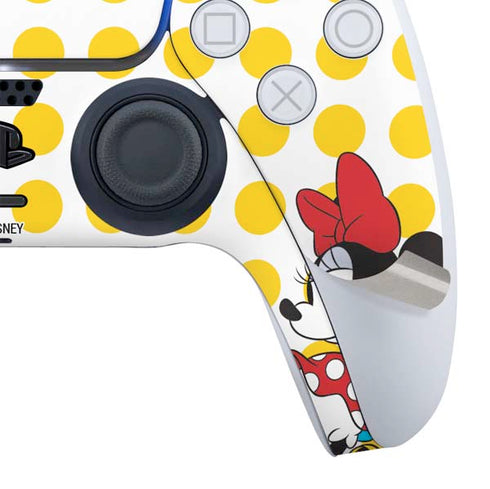 Disney Minnie Mouse Profile Yellow Dots PS5 Digital Edition Bundle Skin