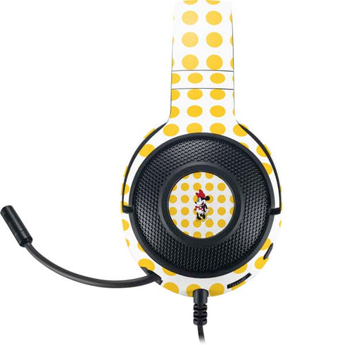Disney Minnie Mouse Profile Yellow Dots Razer Kraken X Skin