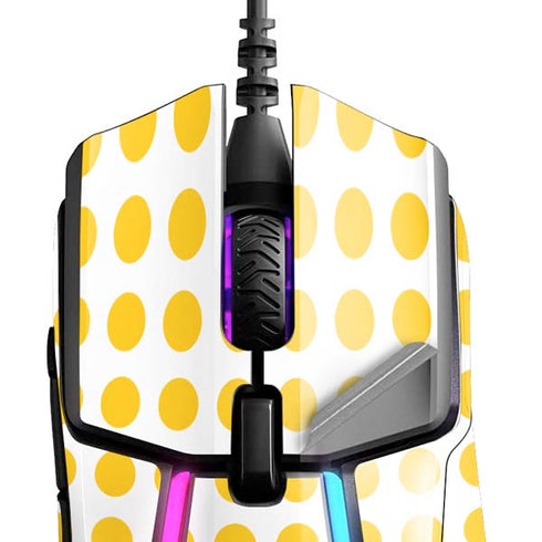 Disney Minnie Mouse Profile Yellow Dots SteelSeries Rival 600 Gaming Mouse Skin