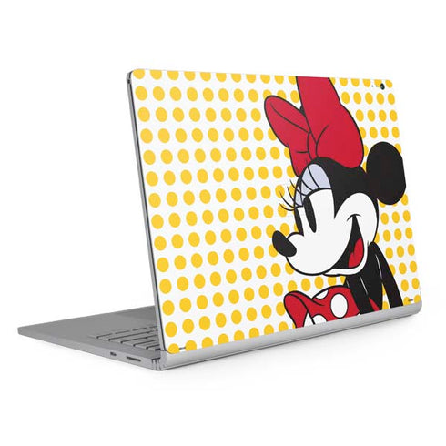 Disney Minnie Mouse Profile Yellow Dots Surface Book 2 13.5in Skin
