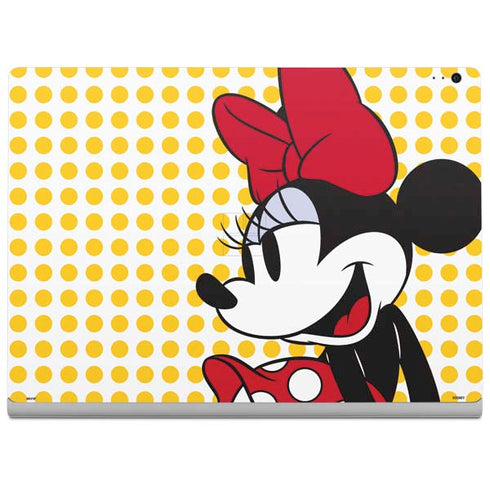 Disney Minnie Mouse Profile Yellow Dots Surface Book 2 13.5in Skin
