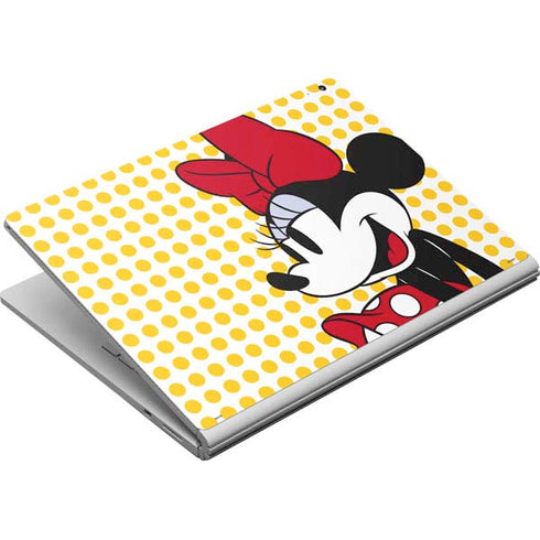 Disney Minnie Mouse Profile Yellow Dots Surface Book Skin