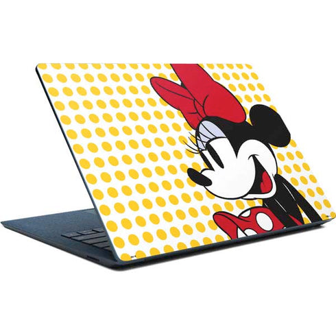 Disney Minnie Mouse Profile Yellow Dots Surface Laptop Skin