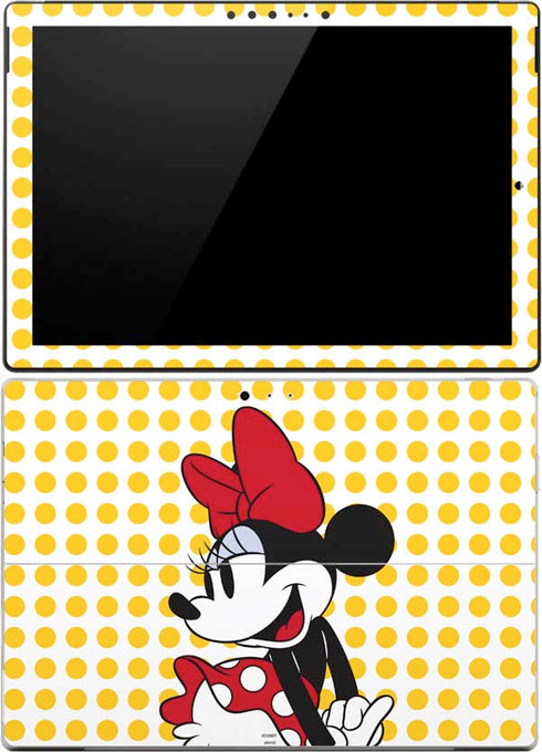 Disney Minnie Mouse Profile Yellow Dots Surface Pro 4 Skin