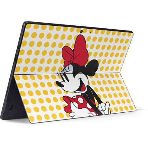 Disney Minnie Mouse Profile Yellow Dots Surface Pro 7 Skin