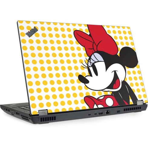 Disney Minnie Mouse Profile Yellow Dots Lenovo ThinkPad Skin