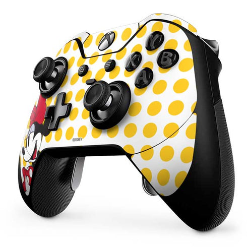 Disney Minnie Mouse Profile Yellow Dots Xbox One Elite Controller Skin