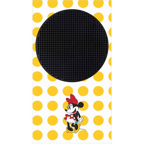 Disney Minnie Mouse Profile Yellow Dots Xbox Series S Bundle Skin