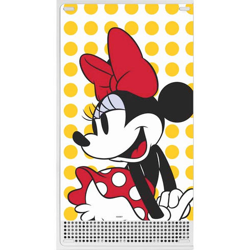 Disney Minnie Mouse Profile Yellow Dots Xbox Series S Bundle Skin