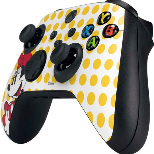 Disney Minnie Mouse Profile Yellow Dots Xbox Series X Controller Skin