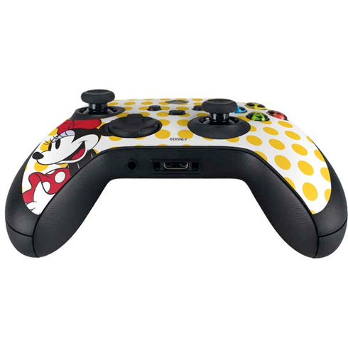 Disney Minnie Mouse Profile Yellow Dots Xbox Series X Controller Skin